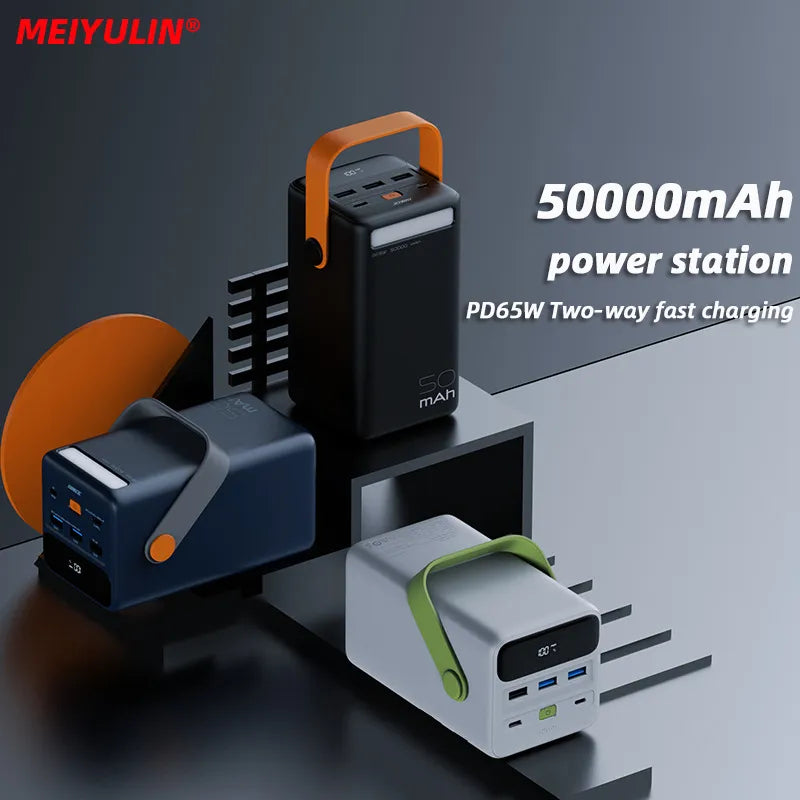 MEIYULIN 50000mAh Power Bank 65W Fast Charge