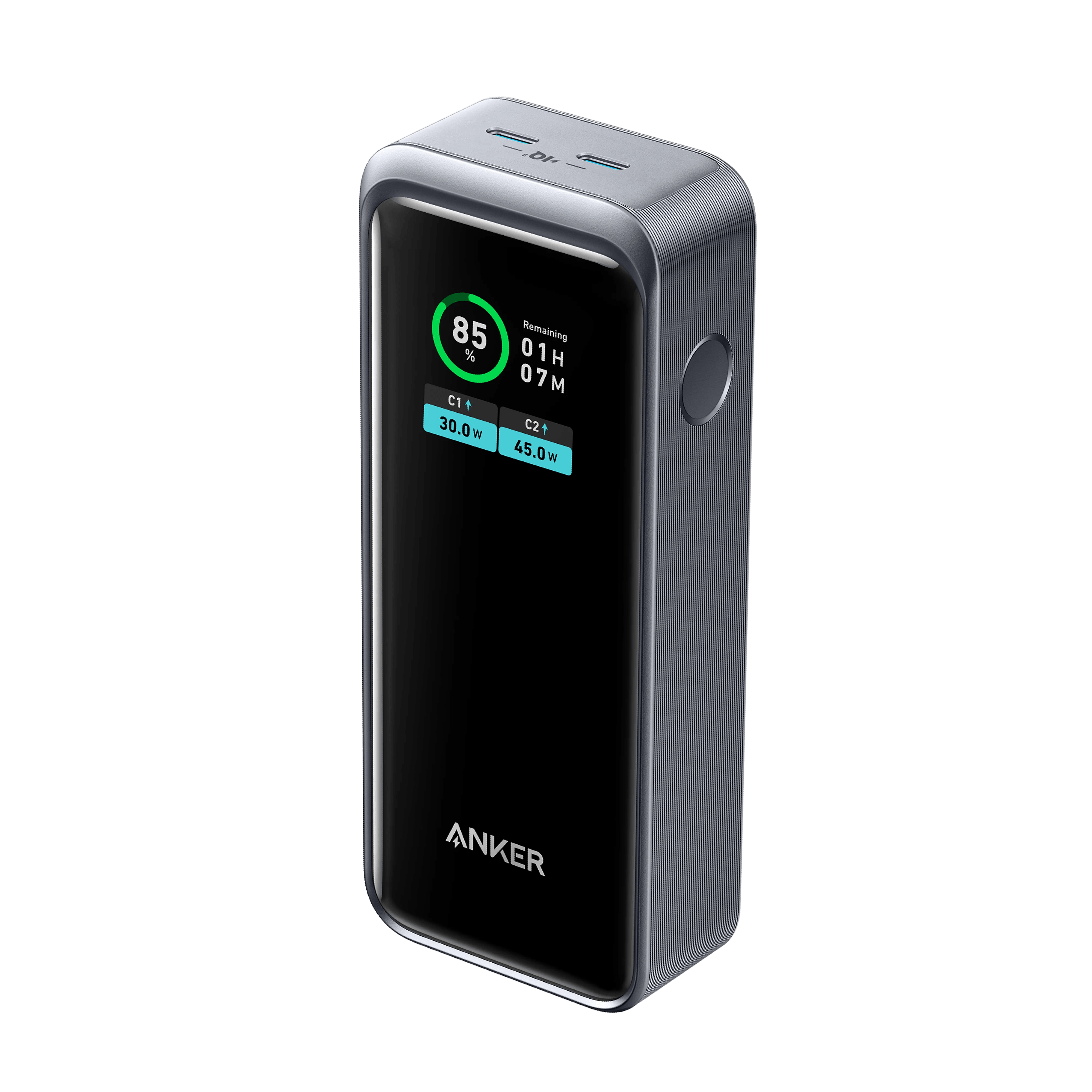 Anker 723 Power Bank(Powre Core 12K) 130W (2C) -Black