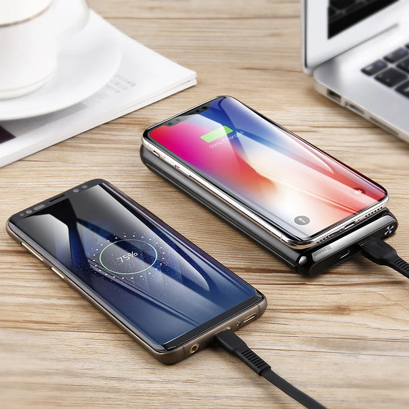 Baseus Wireless Charger Qi Power Bank 10000 Mah 15W USB Type-C Pd + Quick Charge (WXHSD-D01)