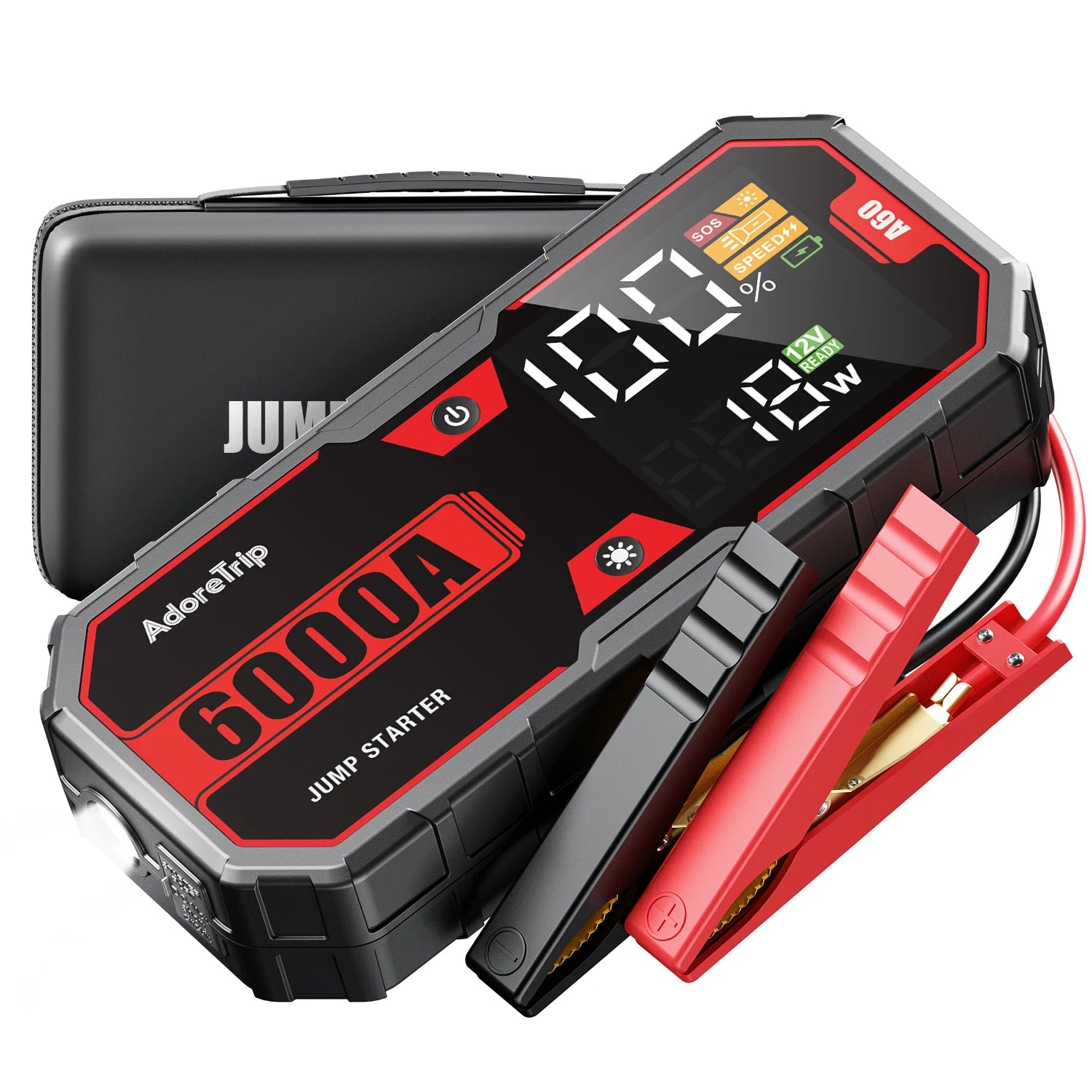 JF.EGWO Jump Starter 6000A Power Bank Auto Battery Charger Booster