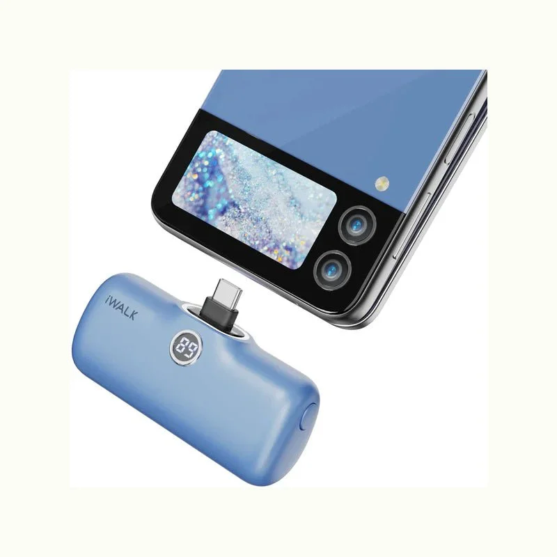 iWalk Linkme Pro Fast Type-C Charge With Battery Display - 4800mAh / Blue