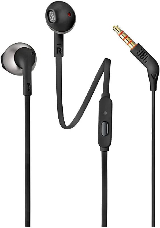 JBL In-Ear Wired Headphone T205 Black