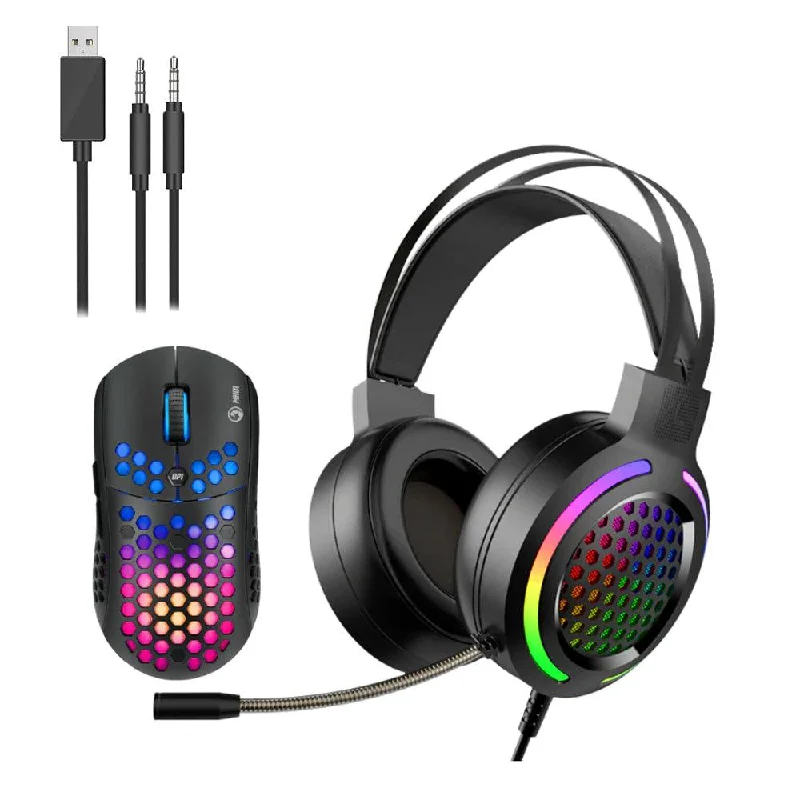 Marvo Scorpion MH01 Wired Gaming Headset + Mouse Combo