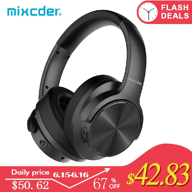 Mixcder E9 Active Noise Cancelling Wireless Bluetooth Headphones 30 hours Playtime Bluetooth Headset with Super HiFi Deep Bass