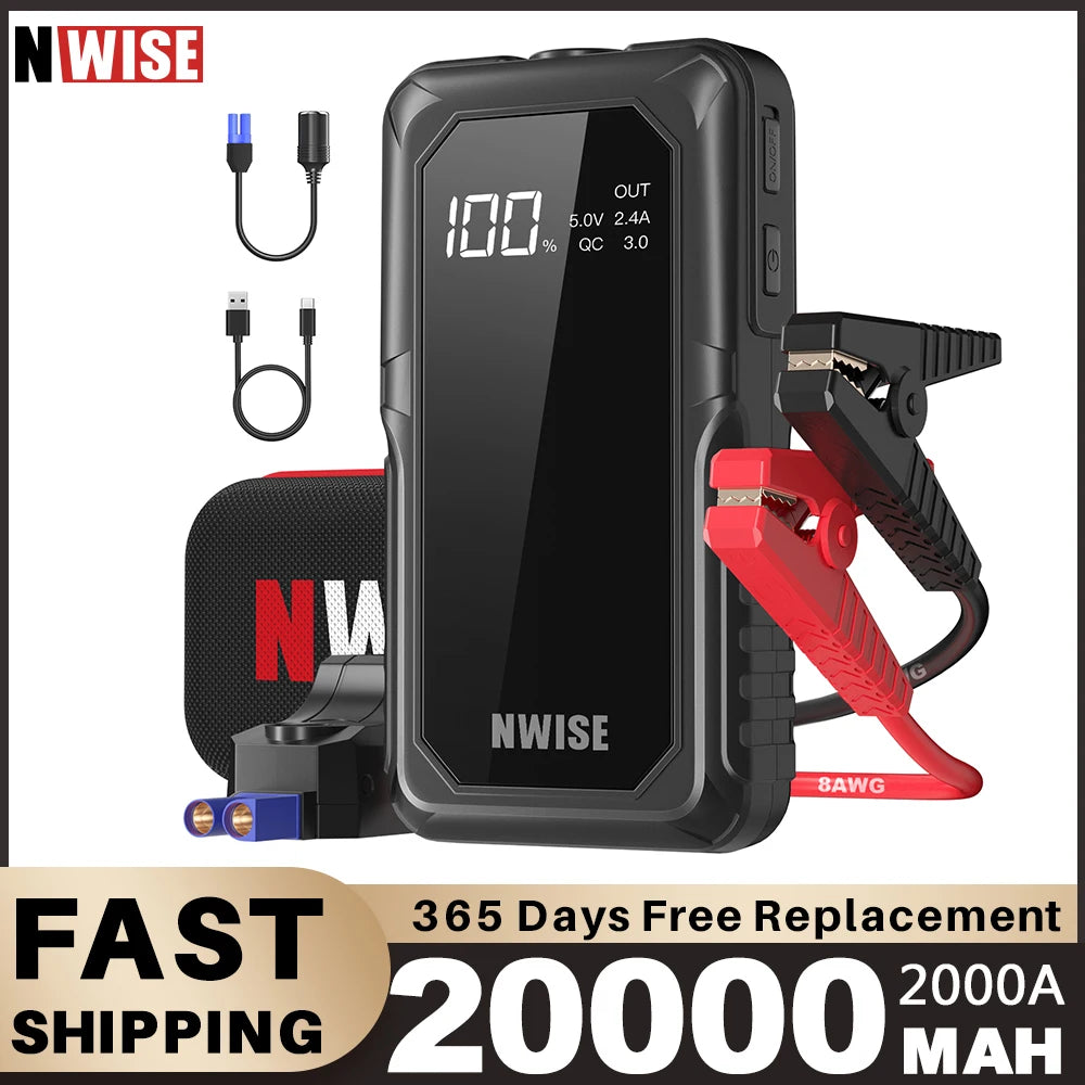 NWISE Jump Starter 2000A  Emergency Starter Booster