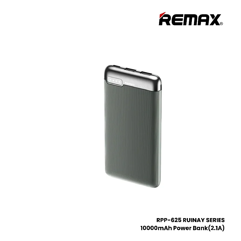 REMAX RPP-625 Ruinay Series 10000mAh Fast Charging Power Bank(2.1A) - Grey