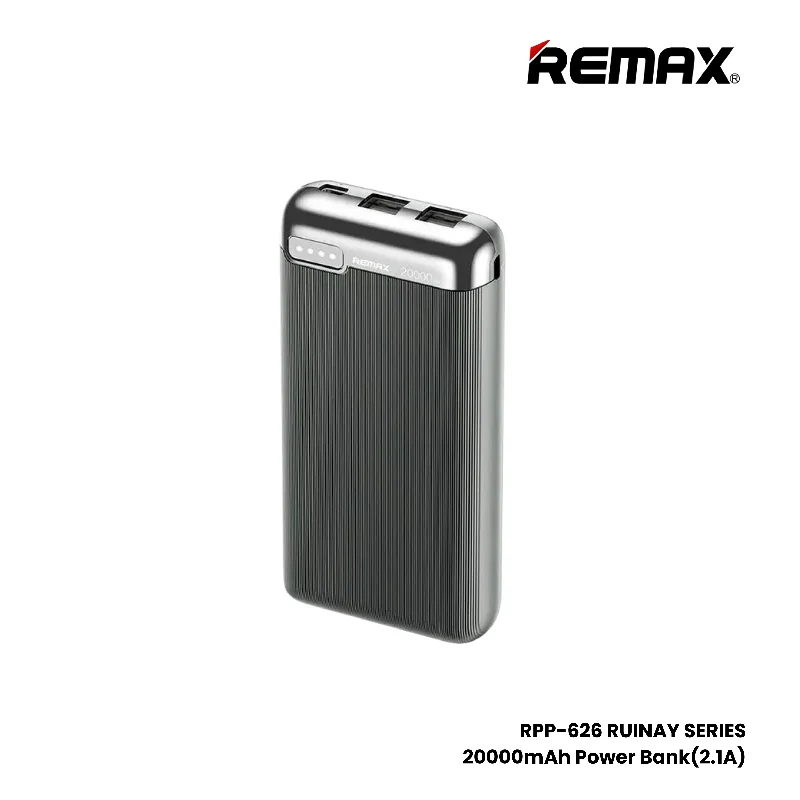 REMAX RPP-626 Ruinay Series 20000mAh Fast Charging Power Bank(2.1A) - Grey