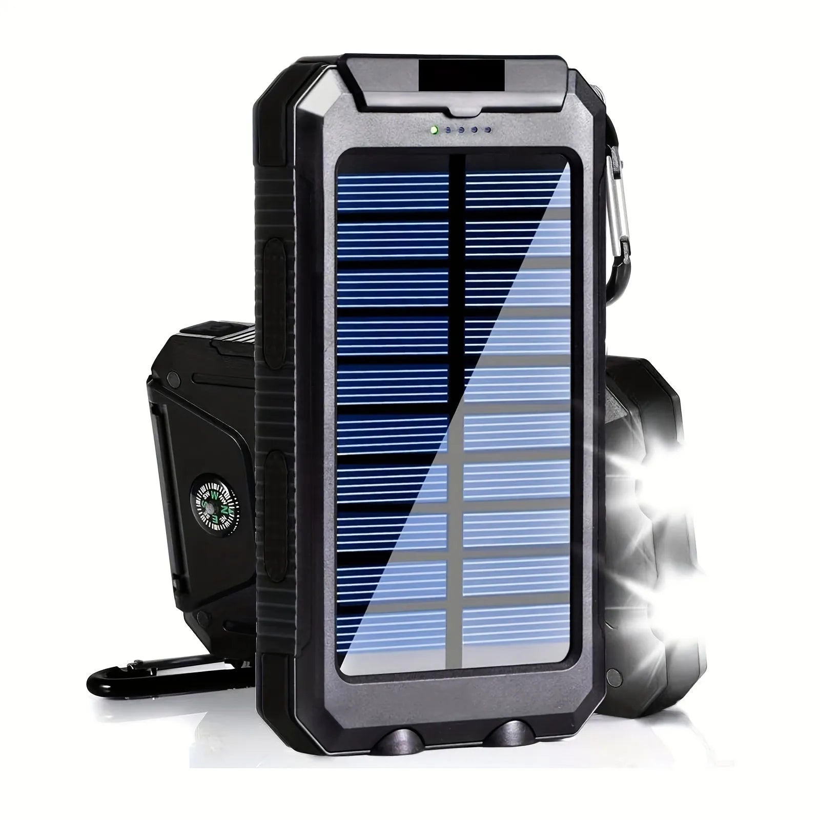 VSARTERO Solar Charger Power Bank 20000mAh Fast Charging Flashlight