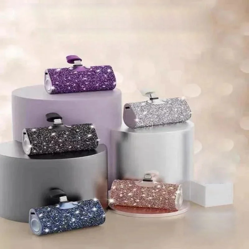 Sparkle Diamond Portable Mini 20W 5000 mAh Power Bank