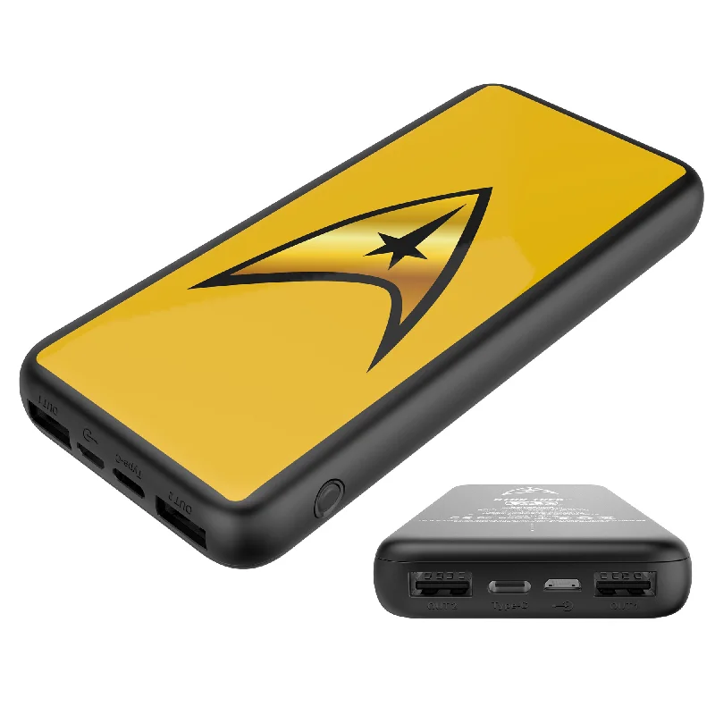 Star Trek Slim Triple Charging Power Bank With TOS Command Emblem - 10,000MAH