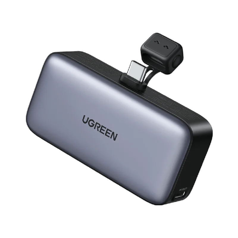 UGREEN 5000 mAh 22.5 W built-in USB-C Power Bank with LED Display