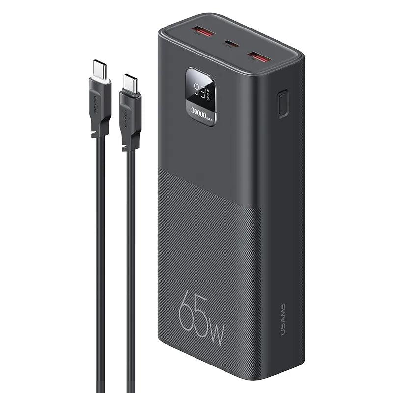 USAMS 65W Power Bank 30000mAh Fast Charging