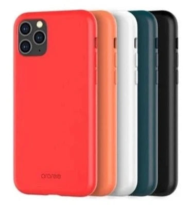 Araree Typo-Skin iPhone 11 Pro (Coral Pink / Black / Forest Blue)