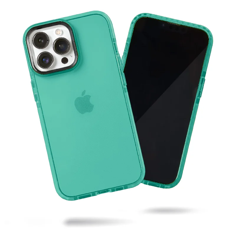 Barrier Case for iPhone 15 Pro Max - Polished Turquoise Blue