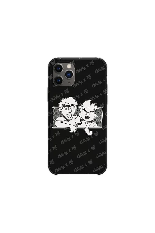 Calvin and Pat: Cartoon Black Phone Case