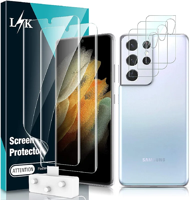 Galaxy S21 Ultra Screen Protector |  3 Pack Camera Lens Protector (5 Pack )