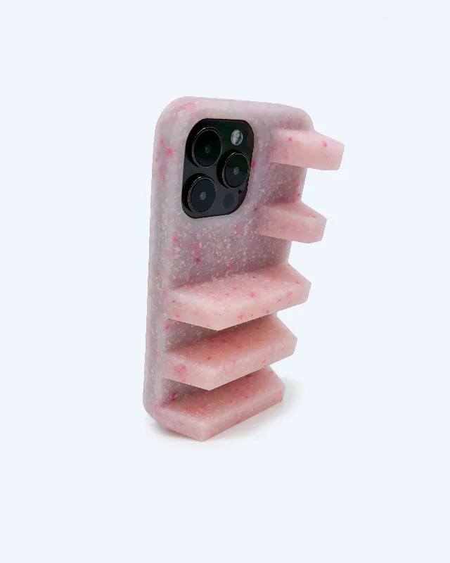 Geta iPhone Case in Recycled Pink Speckle