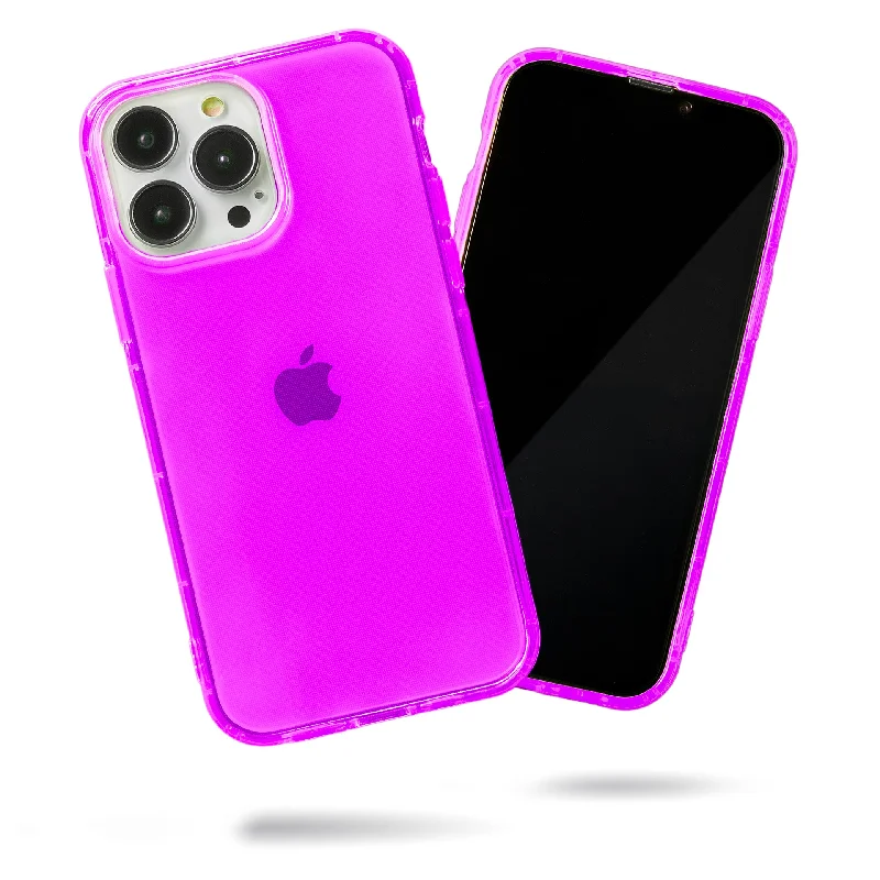 Highlighter Case for iPhone 14 Pro Max - Saturated Vivid Purple