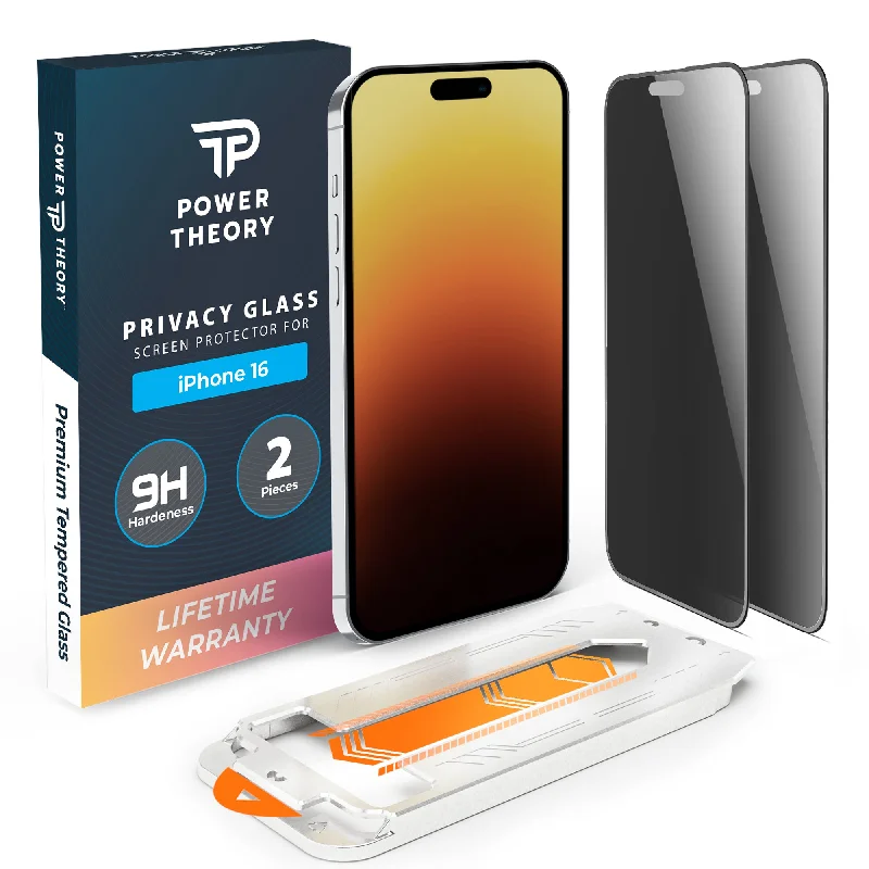 iPhone 16 Privacy Screen Protector Shatterproof Tempered Glass