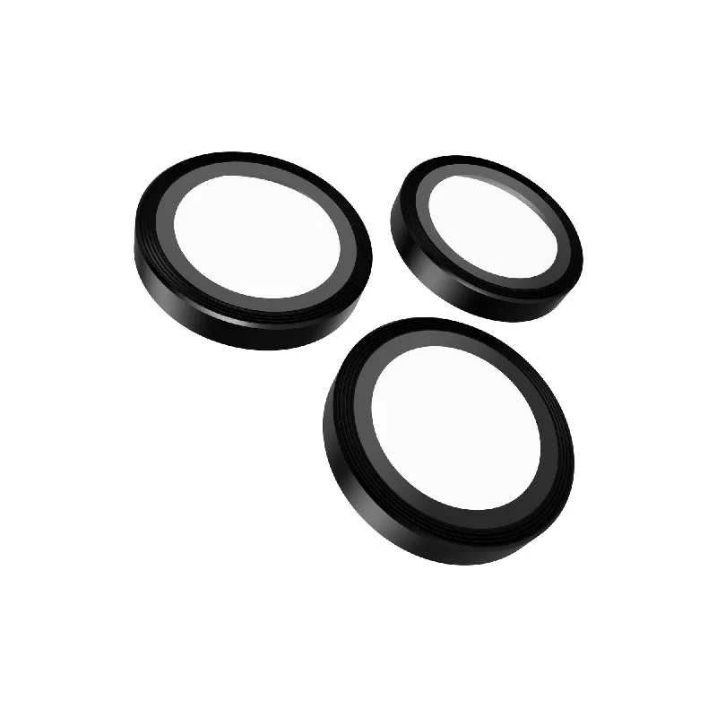 iPhone 16 Pro Max/16 Pro Case-Mate Aluminum Ring Glass Lens Protector - Black - 15-13312