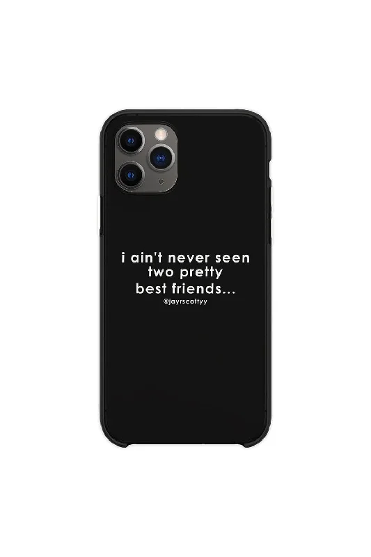 Jordan Scott: Two Pretty Best Friends Black Phone Case