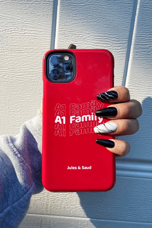 Jules and Saud: Red A1 Family Phone Case