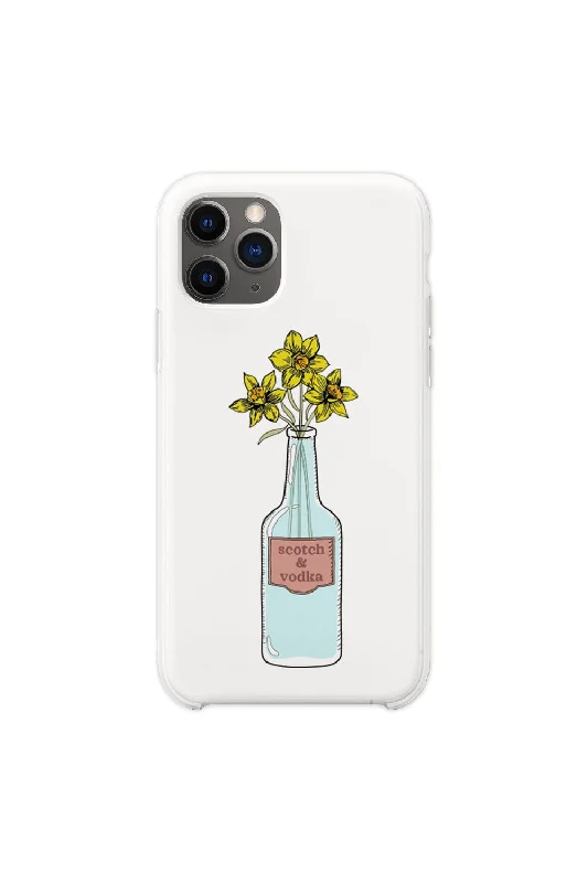 Maia Knight: Daffodils White iPhone Case