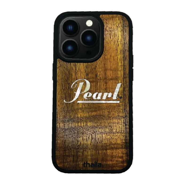 Vertical Pearl Logo With Pearl Inlay | iPhone Case