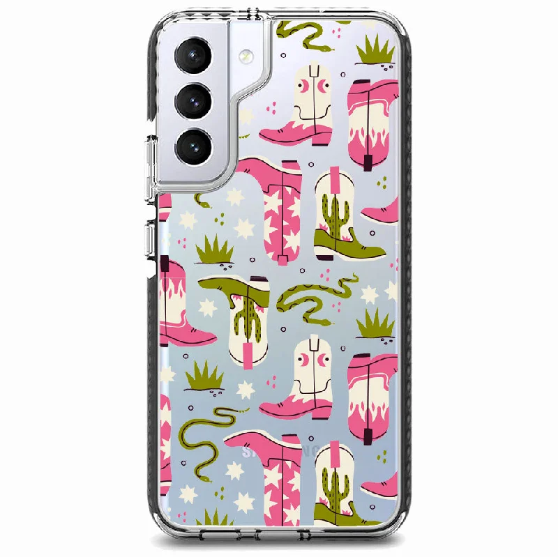 Pink Cowboy Boots Samsung Phone Case