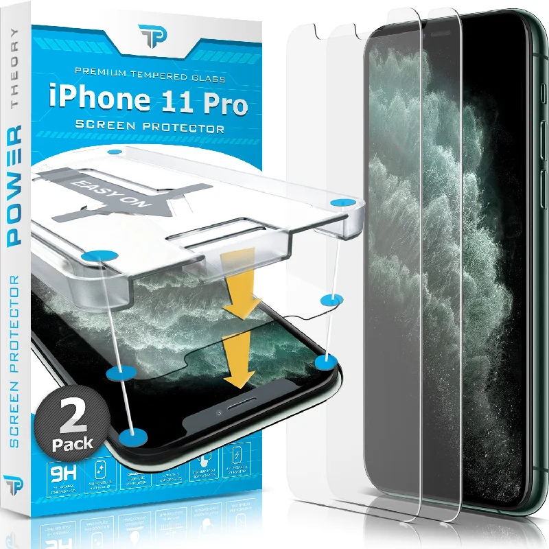 iPhone 11 Pro Tempered Glass Screen Protector [2-Pack]