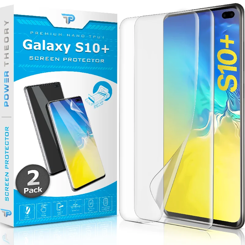 Samsung Galaxy S10 Plus TPU Anti-Scratch Screen Protector Film [2-Pack]