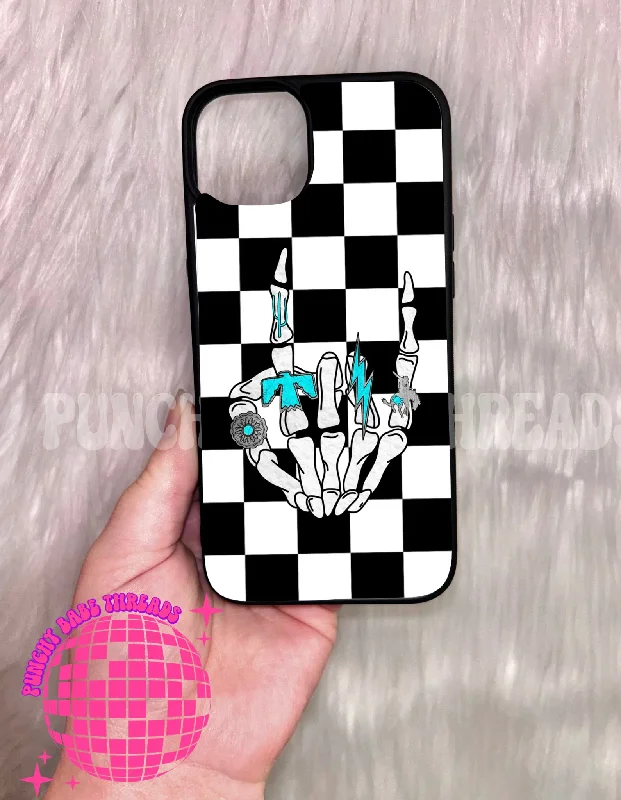 Western Checkered Phone Case