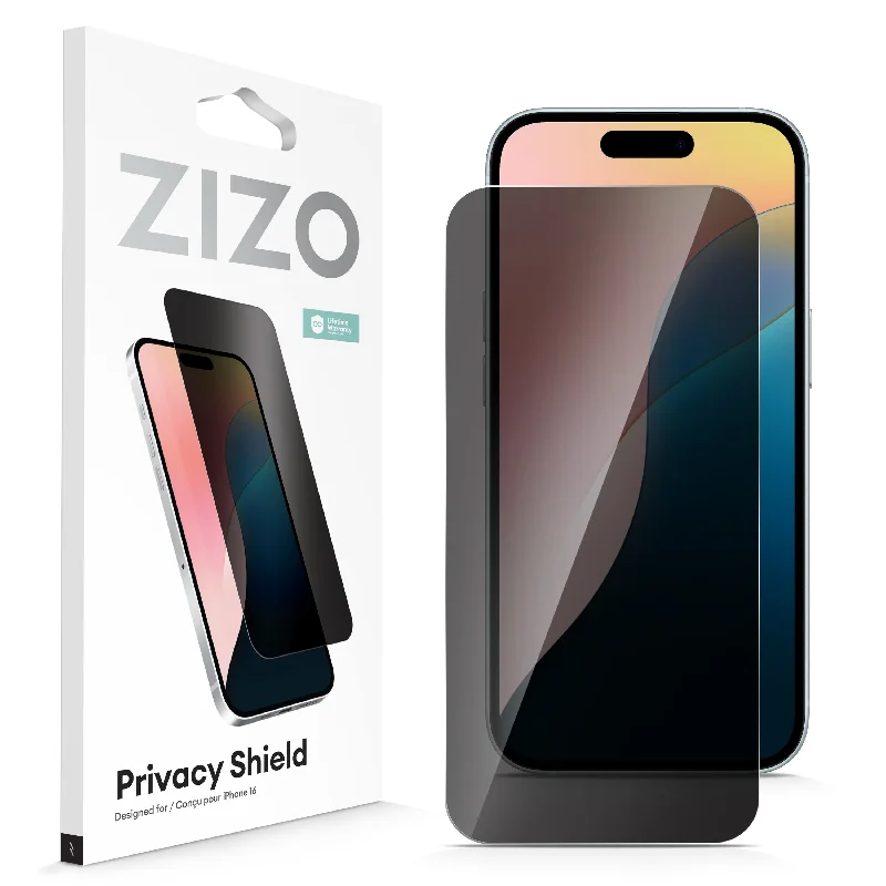 ZIZO PRIVACY Tempered Glass Screen Protector for iPhone 16 - Privacy