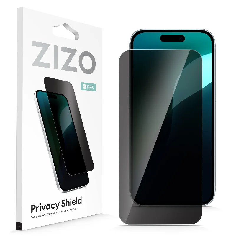 ZIZO PRIVACY Tempered Glass Screen Protector for iPhone 16 Pro Max - Privacy