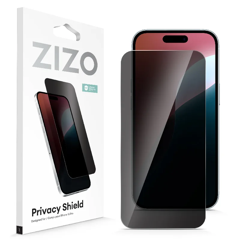 ZIZO PRIVACY Tempered Glass Screen Protector for iPhone 16 Pro - Privacy