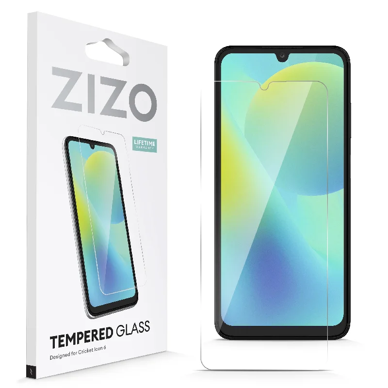 ZIZO TEMPERED GLASS Screen Protector for Cricket Icon 6 - Clear