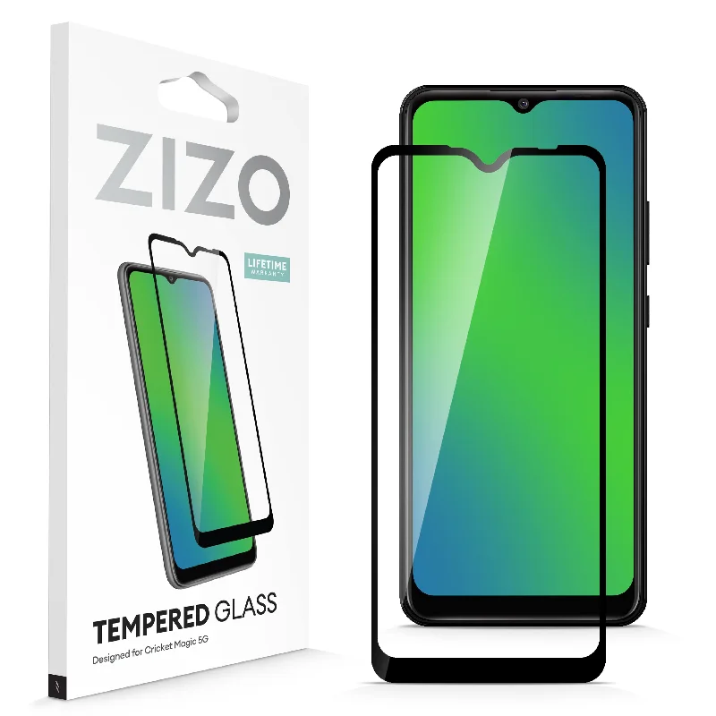 ZIZO TEMPERED GLASS Screen Protector for Cricket Magic 5G - Black