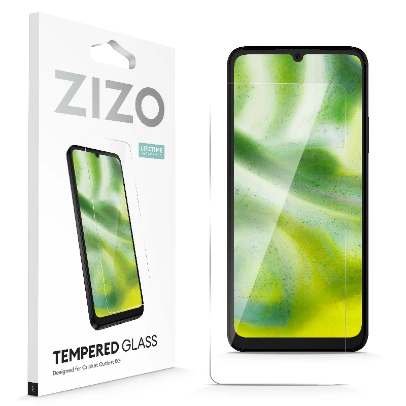 ZIZO TEMPERED GLASS Screen Protector for Cricket Outlast 5G - Clear