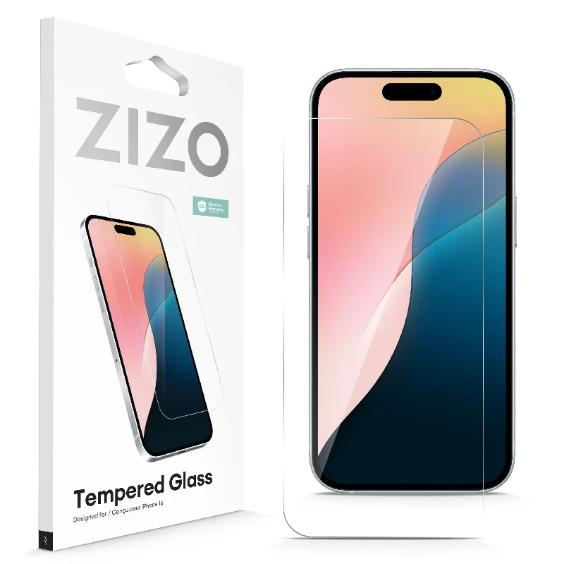 ZIZO TEMPERED GLASS Screen Protector for iPhone 16 - Clear