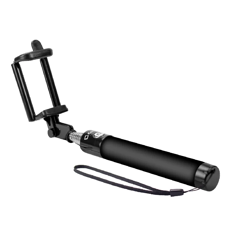 ACPOD4BK - Wireless Self-Portrait Handheld Selfie Stick for Smartphones and Cameras - Black