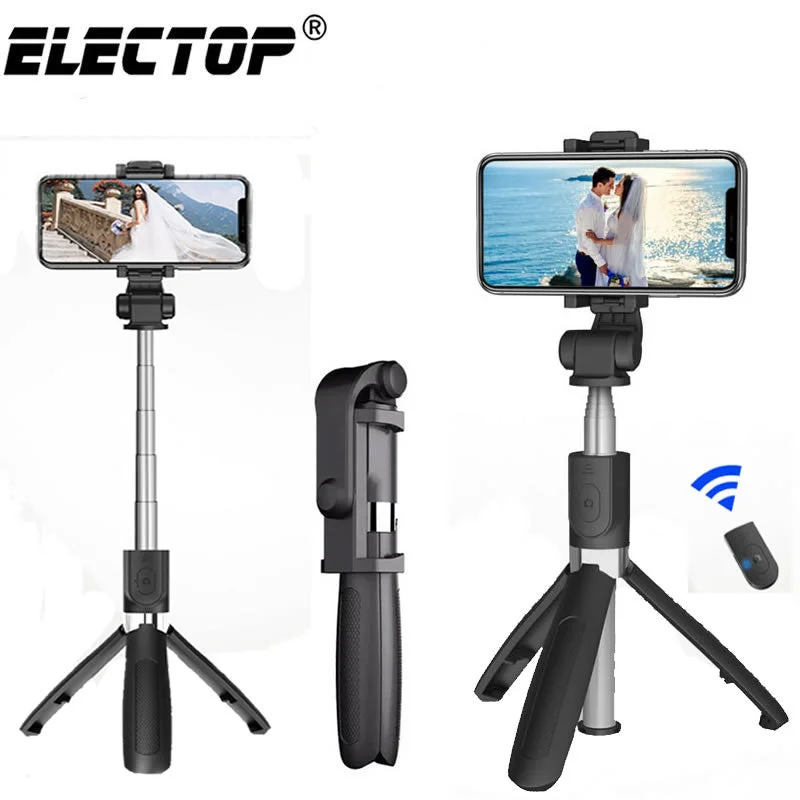 Bluetooth Selfie Stick with Tripod Plastic Alloy Self Stick Selfiestick Phone Smartphone