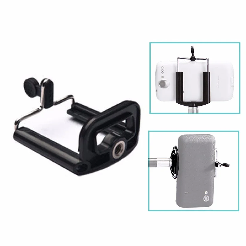 Camera Tripod Holder Monopod Mobile Phone Adjustment Holder Stand Selfie Stick Mount Clips Bracket