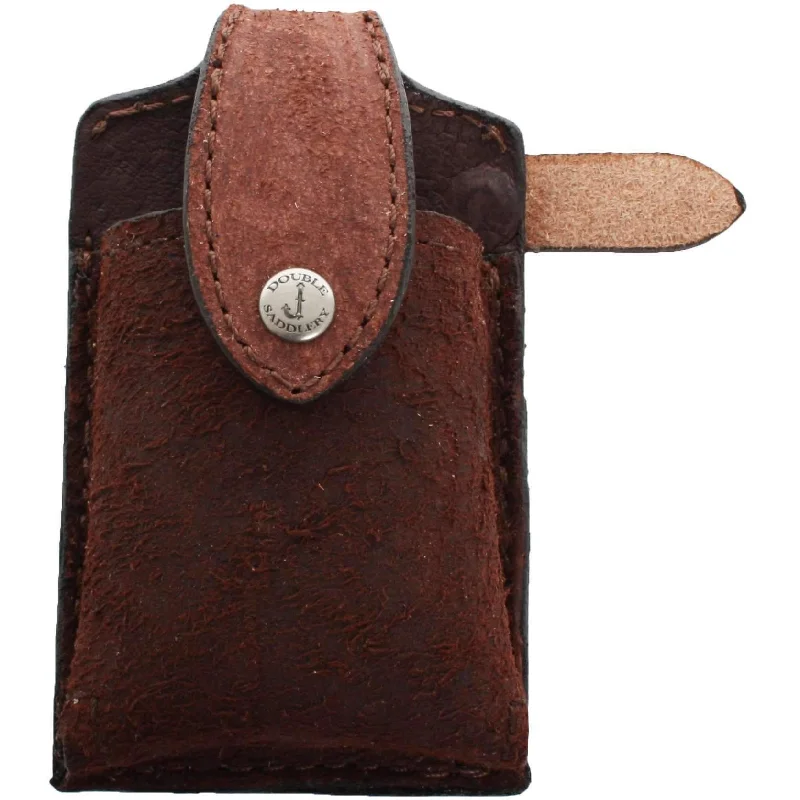 CPC46 - Brown Rough Out Leather Cell Phone Holder