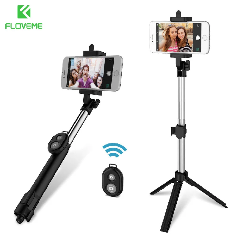 FLOVEME Bluetooth Selfie Stick For iPhone IOS Samsung Xiaomi Huawei Android Mobile Phones Handheld Tripod Monopod Selfie Stick