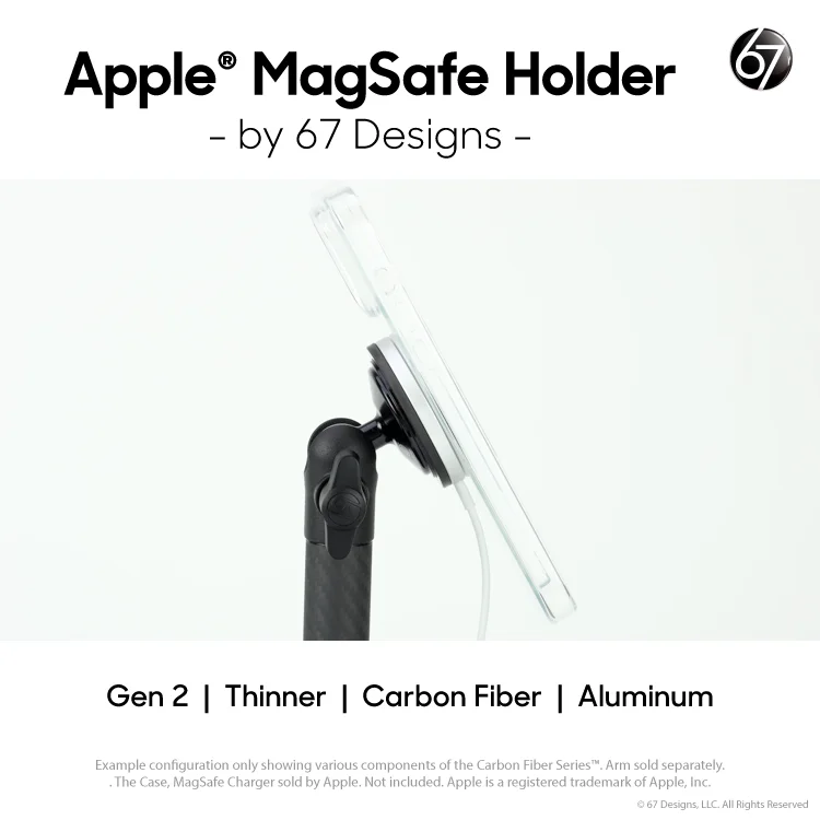 Holder for Apple MagSafe Charger (Carbon Fiber)