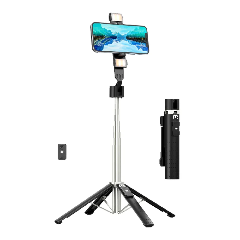 MB - Picture Perfect+ Selfie Stick & Tripod w/ Fill Light - Black