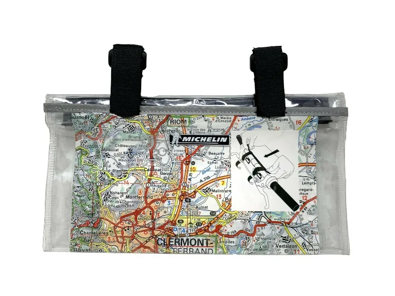 Michelin Waterproof Bicycle Map Holder - Handlebar Mount - 14 x 26cm