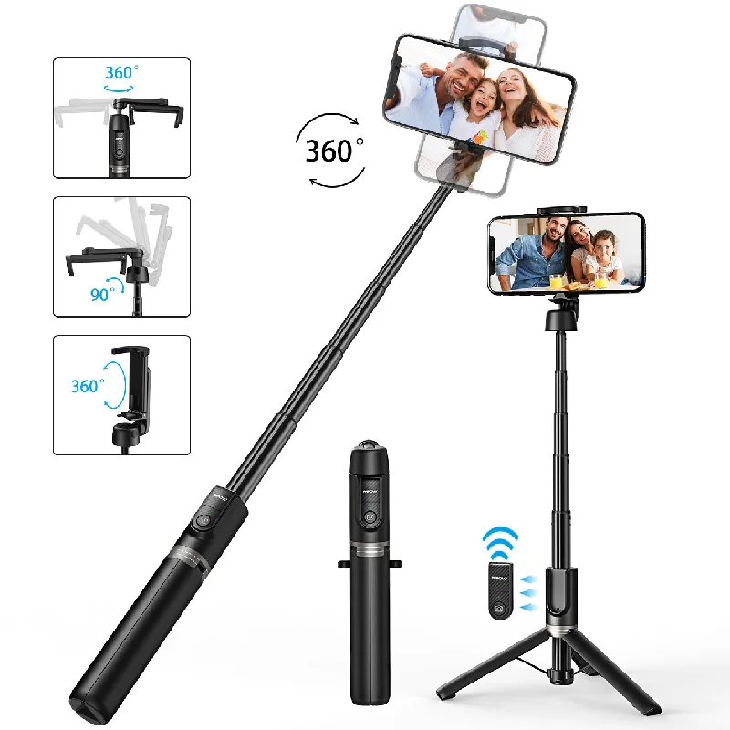 Mpow PA197A Selfie Stick Tripod with 360° Rotation, Bluetooth Remote Control