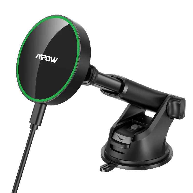 Mpow CA169A Magnetic Wireless Car Charger, Compatible with iPhone 12 Series