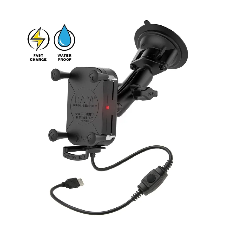 RAM® Tough-Charge® 15W Wireless Charging Suction Cup Mount (RAM-B-166-UN12W-1)